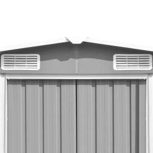 ABRI de jardin, métal galvanisé gris, 5 dimensions