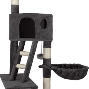 ARBRE à CHAT, 240 cm hauteur réglable, GRIS foncé