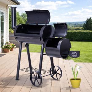 BARBECUE FUMOIR, modèle DENVER-Double Chambre
