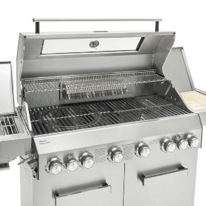 BARBECUE gaz XXL luxe, fabriqué en INOX, 8 brûleurs