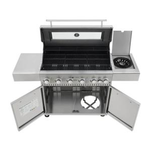 BARBECUE gaz XXL luxe, fabriqué en INOX, 7 brûleurs