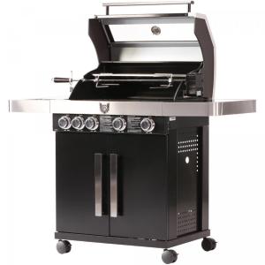 BARBECUE de luxe INOX 5 brûleurs + accessoires