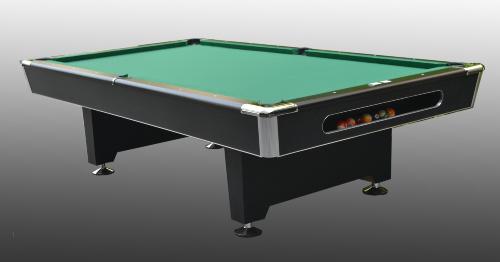 BILLARD 8 Ft bois massif noir, luxe, plateau ardoise 26 mm, HERCULES