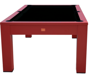 BILLARD 8 Ft bois massif rouge, ardoise avec plateau table, LUCIFER