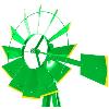 EOLIENNE en acier galvanisé, 250 cm, verte