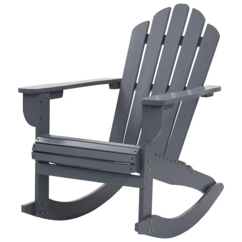 Fauteuil à bascule ALABAMA, rocking Chair bois gris