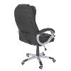 FAUTEUIL BUREAU MASSANT,  cuir noir, 6 points de massage