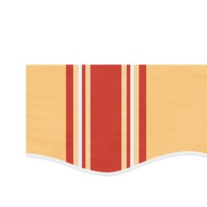 Lambrequin pour store banne 400 cm, orange/rouge