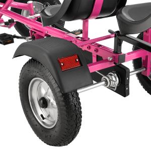 KART VOITURE à pédales 190 cm, vert ou rose