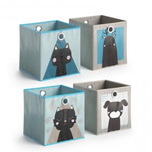 BOITES de rangement pliables pour enfants, lot de 2