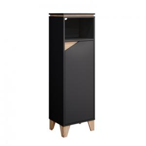 Meuble haut, 126cm sur pieds, anthracite, gamme ELEGANT