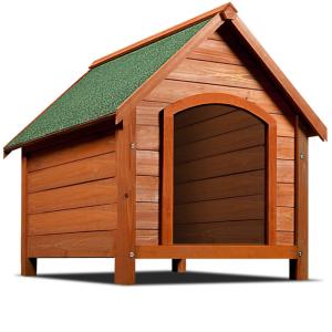 NICHE pour chien, toit ouvrant, 85 cm, bois