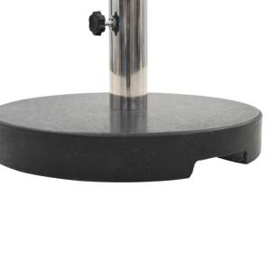 SOCLE rond noir, pour pied de parasol, granit 20 kg