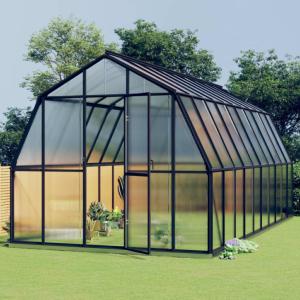 SERRE de jardin XXL, surface 16.67 m², aluminium.