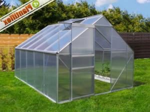 SERRE de JARDIN, aluminium et polycarbonate, 7.75 m²