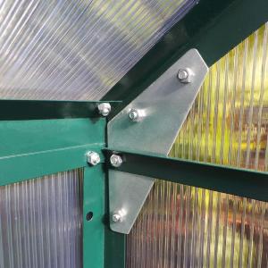 SERRE de JARDIN vert, aluminium/polycarbonate 6 mm, 4,75 M²