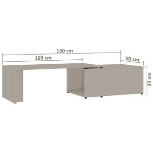 TABLE basse 150 cm, coulissante en bois, 6 coloris disponibles