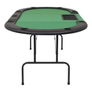 TABLE de POKER pliante XL, 210 cm, jusqu'à 9 personnes