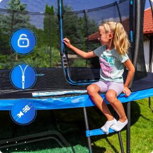 TRAMPOLINE Complet, diverses tailles, modèle GOLD