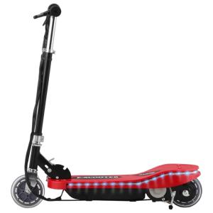 TROTTINETTE électrique rouge, 120 W, pliable, avec éclairage LED