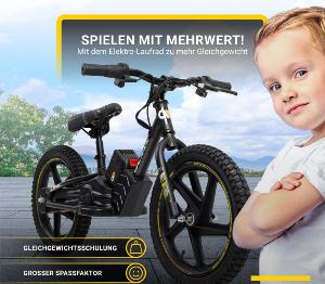 DRAISIENNE, VELO ELECTRIQUE enfant, 250 watts, roues 16, jaune