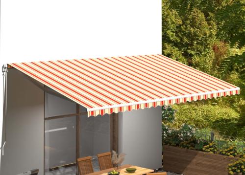 STORE BANNE 600 x 300 cm, électrique, détecteur de vent, LED