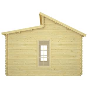 ABRI de jardin, bois massif 44 mm, surface 17 m² avec plancher, modèle ELION