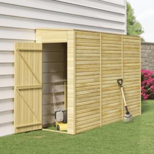 ABRI, RANGEMENT de jardin adossable, 315 cm, bois massif