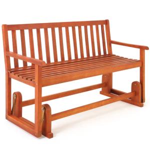 BANC de jardin à bascule, en acacia