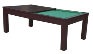 BILLARD anglais/français/ping-pong, MARRON, avec plateau table, 215 cm