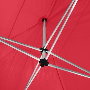 CHAPITEAU pliant 6 x 3 m, aluminium, toile rouge