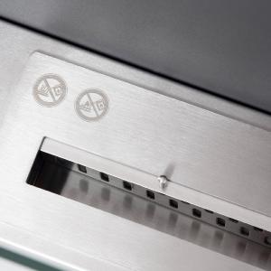 Cheminée bio-éthanol murale VELIAN – Noir et inox brossé, 60 cm