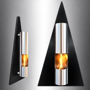 CHEMINEE ETHANOL pyramide 80 cm, modèle OPEN, 4 coloris
