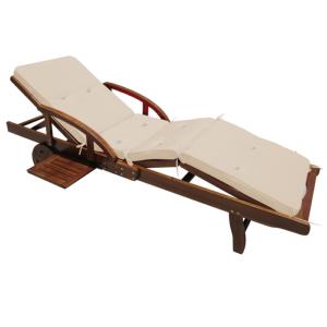Coussin pour transat / bain de soleil, crème