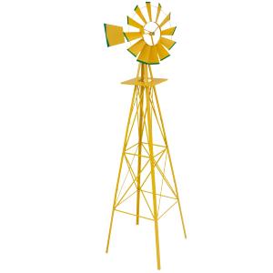 EOLIENNE en acier galvanisé, 250 cm, jaune