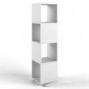 ETAGERE blanche, pivotante, 145 cm