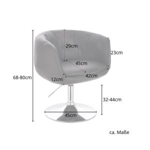 Fauteuil pivotant LIVANO en simili cuir avec accoudoirs – 3 coloris