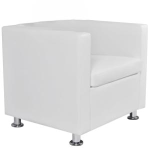 FAUTEUIL DESIGN HAUTE QUALITE, blanc