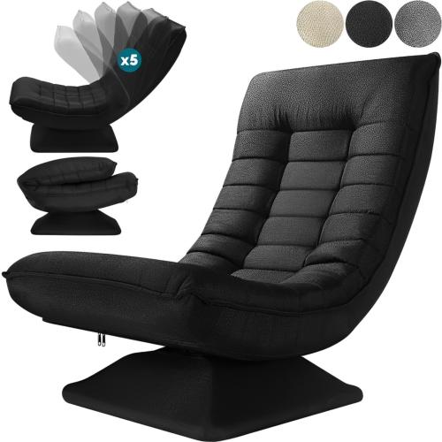 FAUTEUIL de relaxation, grand confort, noir, gris ou beige