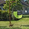 HAMAC de jardin noir métal, coussins 8 coloris