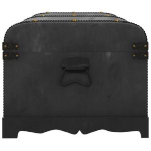 COFFRE/table en bois noir, avec tiroirs, style pirate
