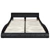 LIT DESIGN en cuir 180 x 200 cm, noir