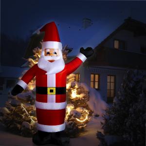 PERE NOEL lumineux GEANT 350 cm autogonflant, d'extérieur