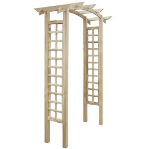 PERGOLA arche en bois, avec treillis