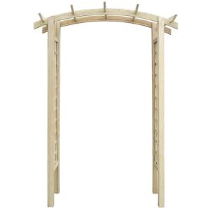 PERGOLA arche en bois, avec treillis