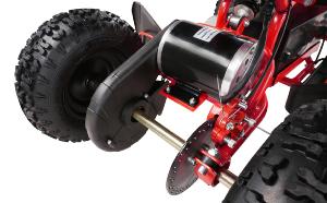 QUAD ELECTRIQUE ENFANT, 1000 Watts, rouge et noir