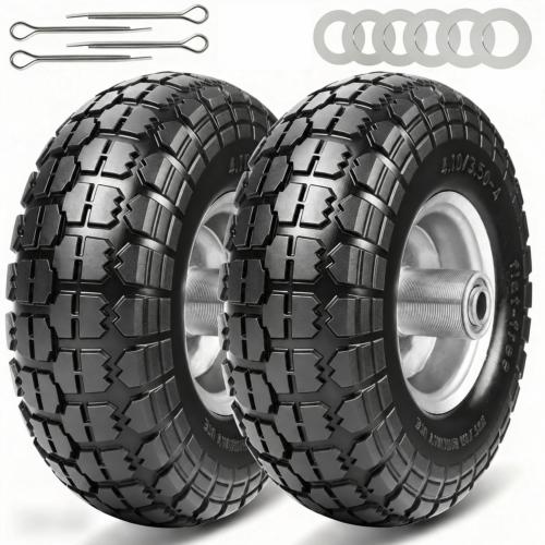 Roues caoutchouc plein Ø 260 mm – Pour chariot de jardin