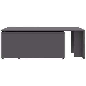 TABLE basse 150 cm, coulissante en bois, grise