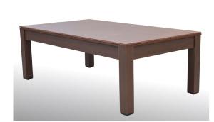 Table BILLARD/ping-pong, XXL 226 cm, marron, avec plateau salle à manger.