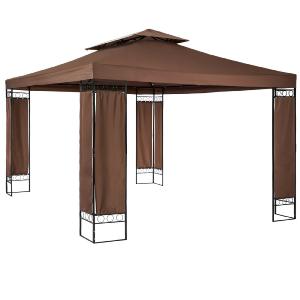 TONNELLE de jardin 3 x 4 M, marron